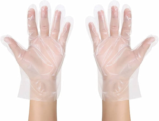 Large Natural Poly Gloves – Food Safe & Lightweight