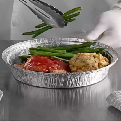 Heavy-Duty Aluminum Foil Containers with Lids No.12