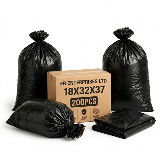 Ultra-Strong Heavy Duty Black Sack Loose Pack- 18X32X37