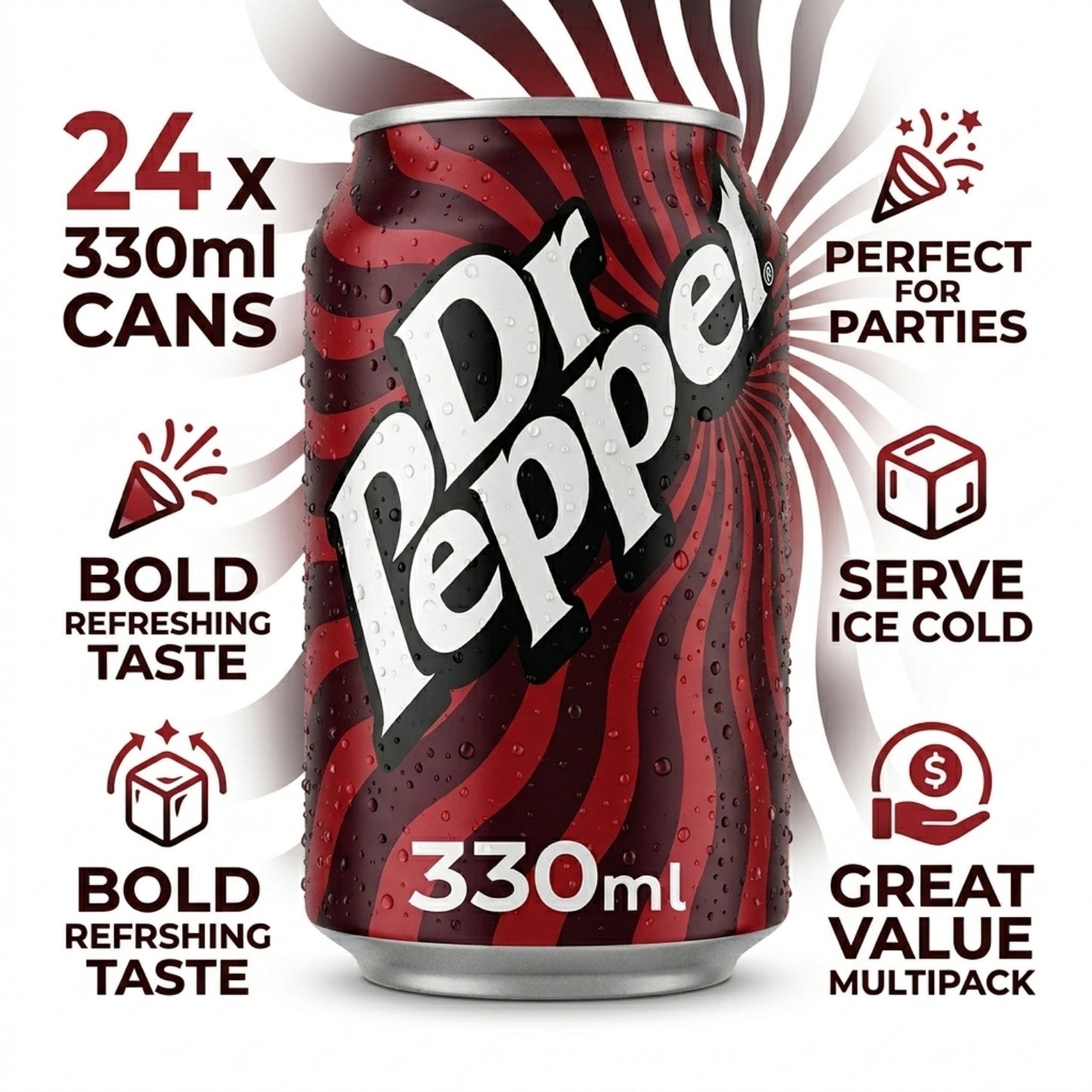 CAN Dr Pepper 24X330ML