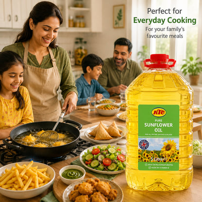 KTC Sunflower Oil 5L – 100% Pure Vegetable Oil