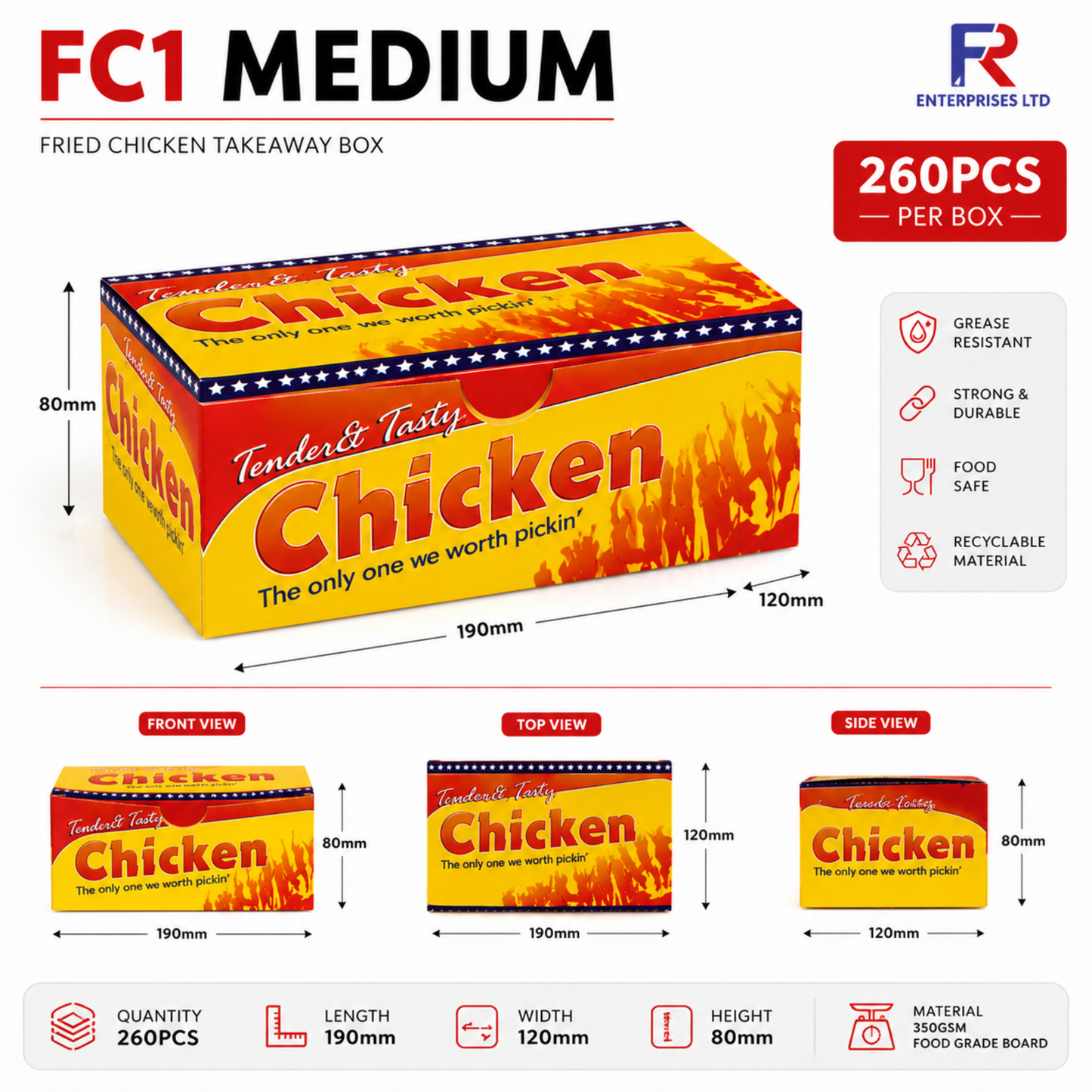 FC1 Chicken Bucket Leak- Resistant & Eco-Friendly