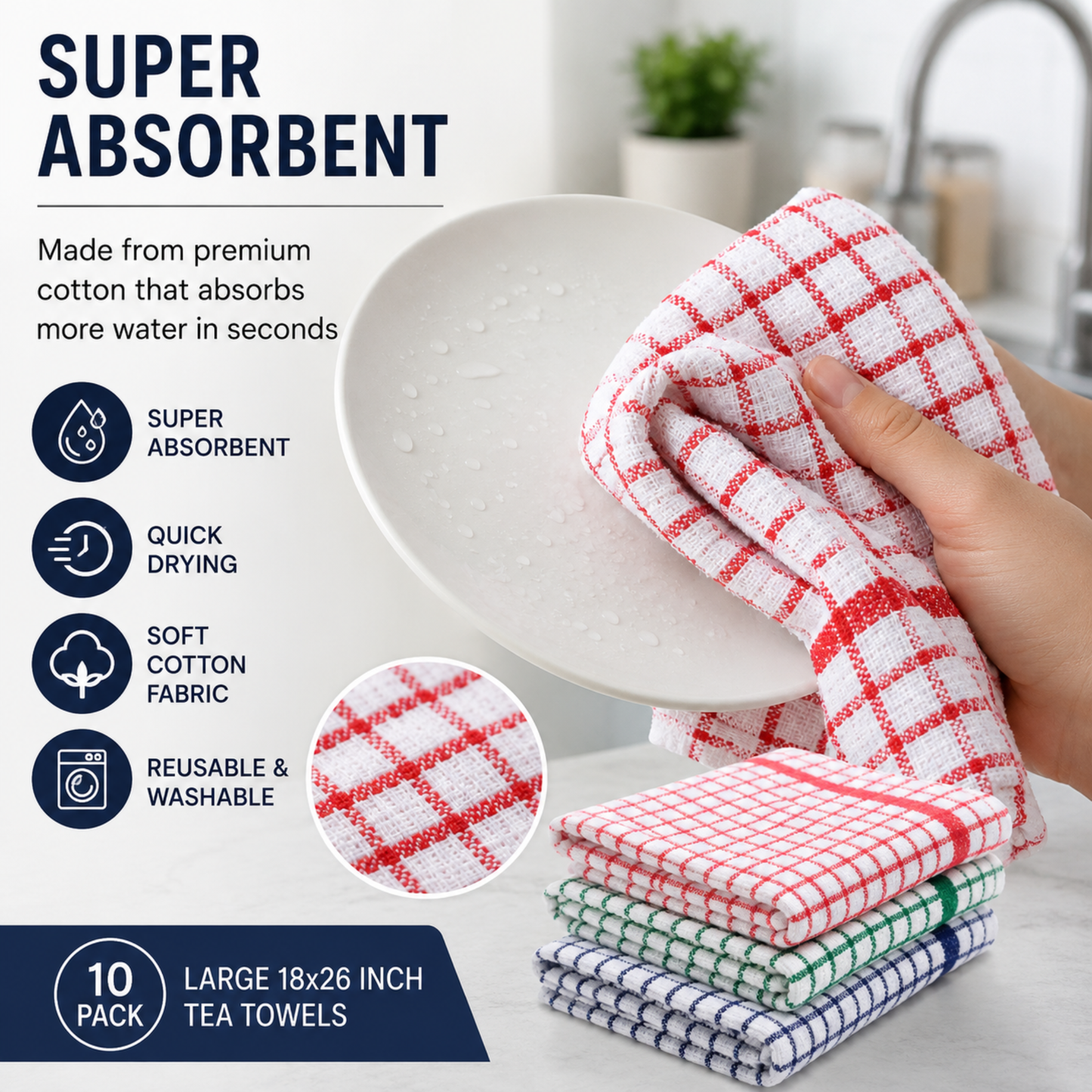 Tea Towel Large- 18X26