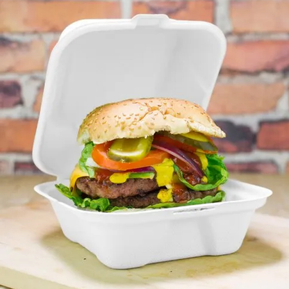 MP6 Foam Burger Box-  Takeaway Containers