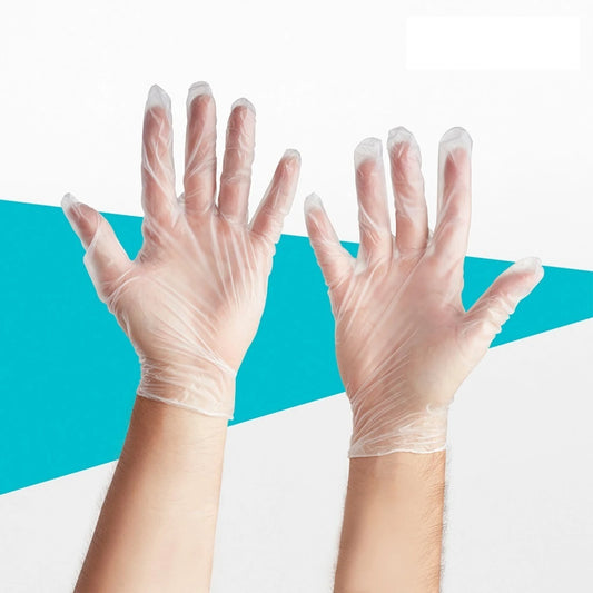 Clear Disposable Vinyl Gloves – Powder-Free & Latex-Free
