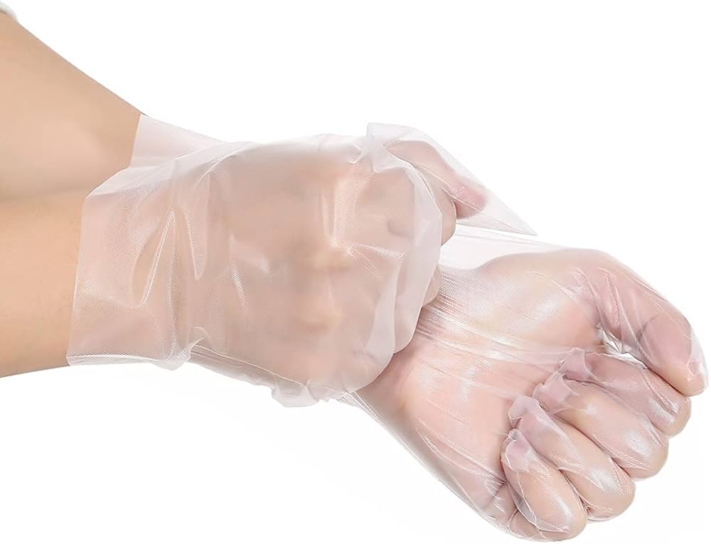 Large Natural Poly Gloves – Food Safe & Lightweight