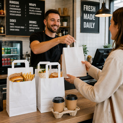 Eco-Friendly White SOS Paper Bag Jumbo | Sustainable High-Strength Bags
