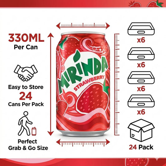 CAN Strawberry Mirinda 24x330ML