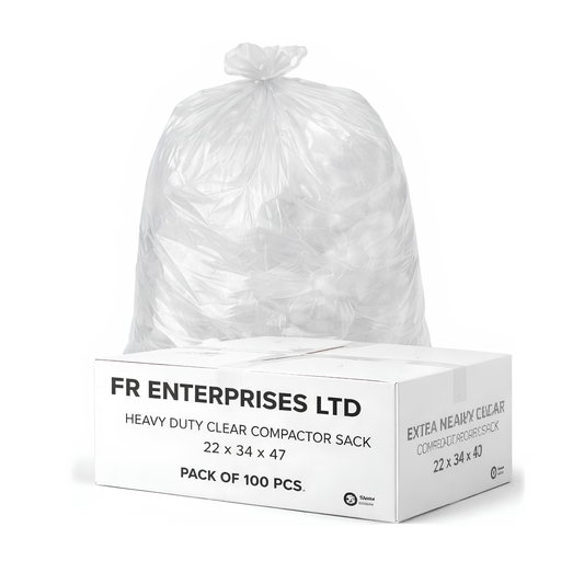 Ultra-Strong Heavy Duty Clear Sack Loose Pack- 22x34x47