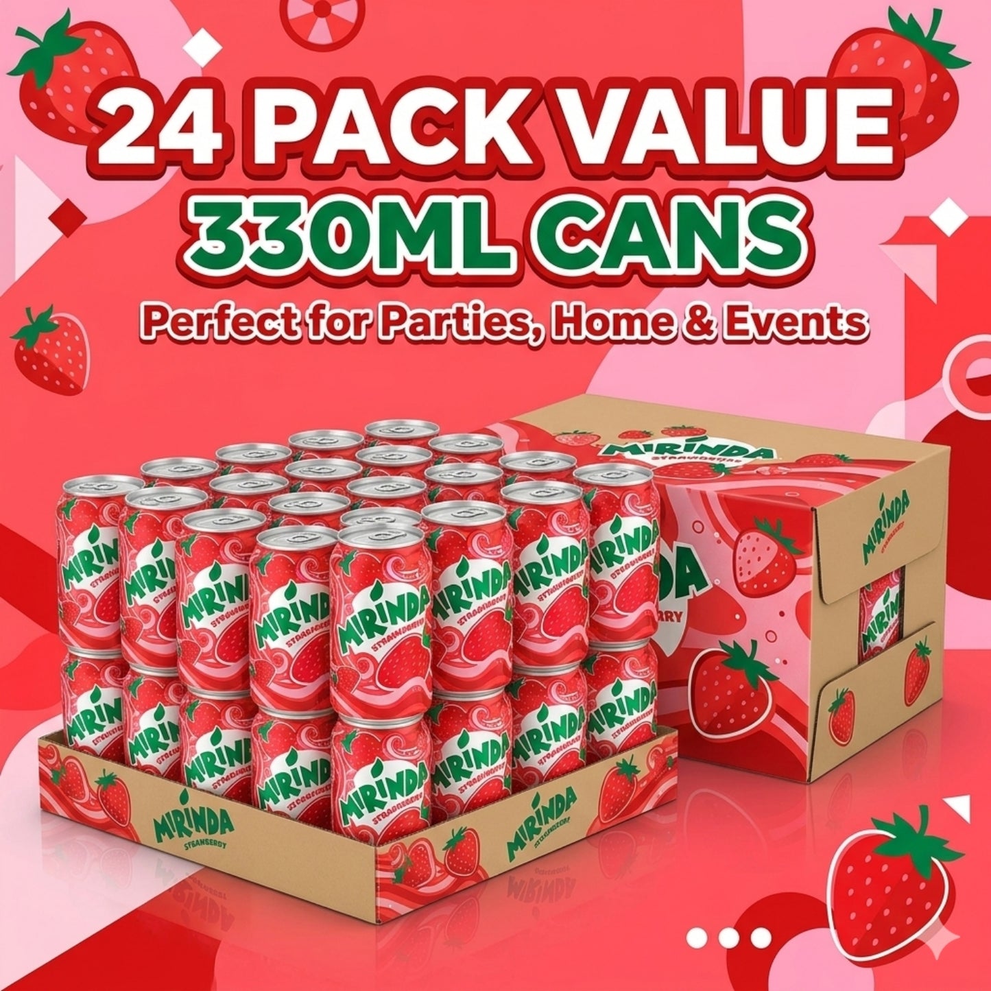 CAN Strawberry Mirinda 24x330ML