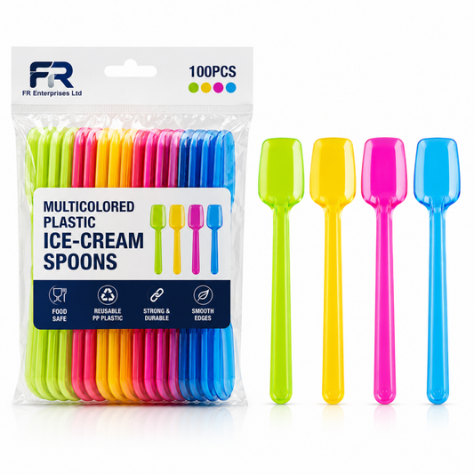 Premium Ice Cream Spoons | Heavy-Duty Disposable Cutlery