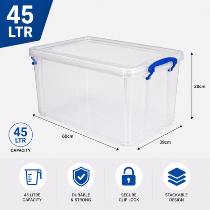 Clear Rectangle Storage Box