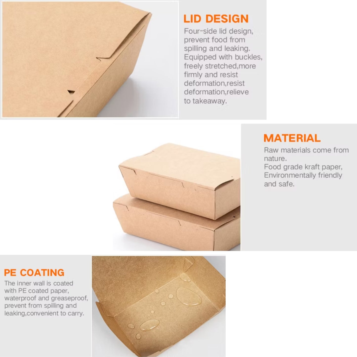 The Ultimate Eco-Friendly Brown Takeaway Box No. 1 | Sturdy & Leak-Proof
