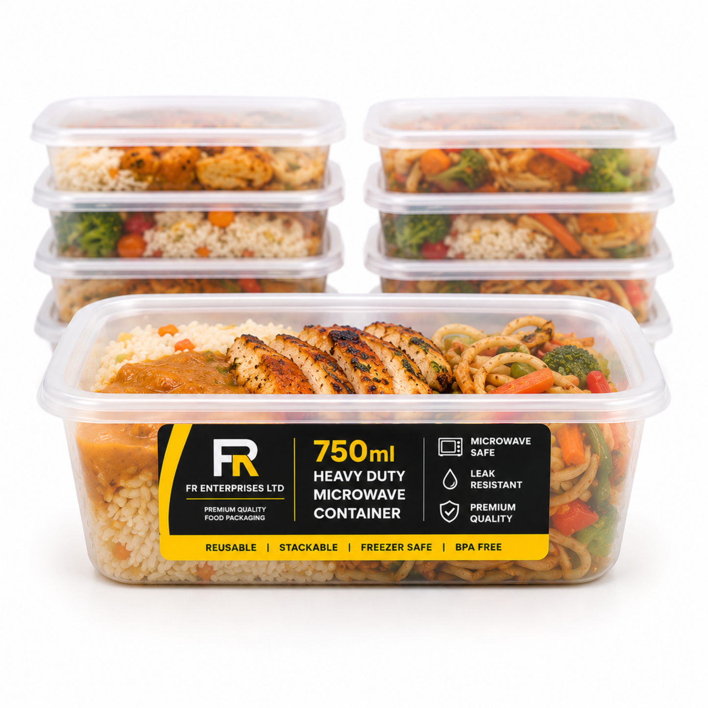 Heavy Duty Microwave Container with Lids