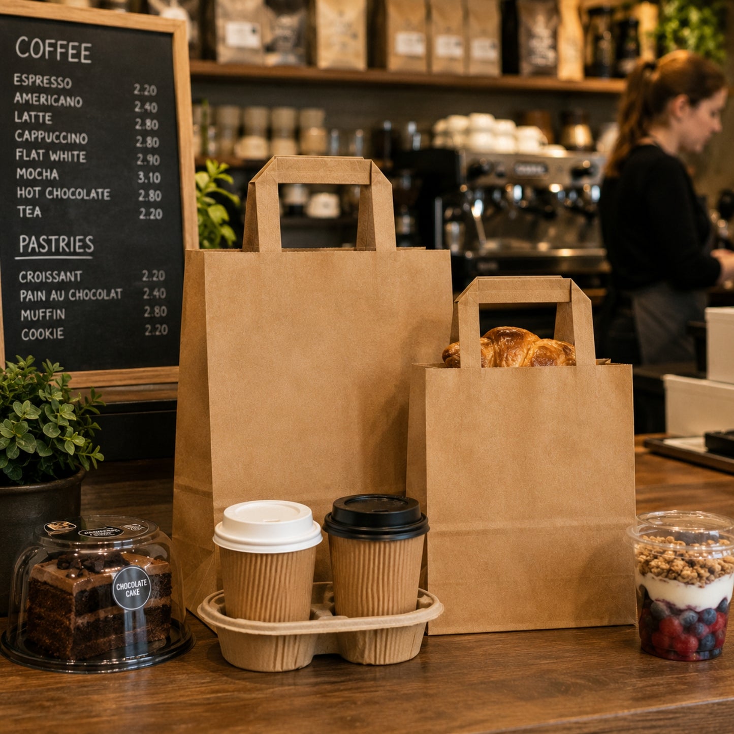 Eco-Friendly Brown SOS Paper Bag Small | Sustainable High-Strength Carry Bags
