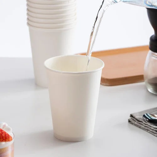 7oz Paper Cup White | Spill-Proof Lids