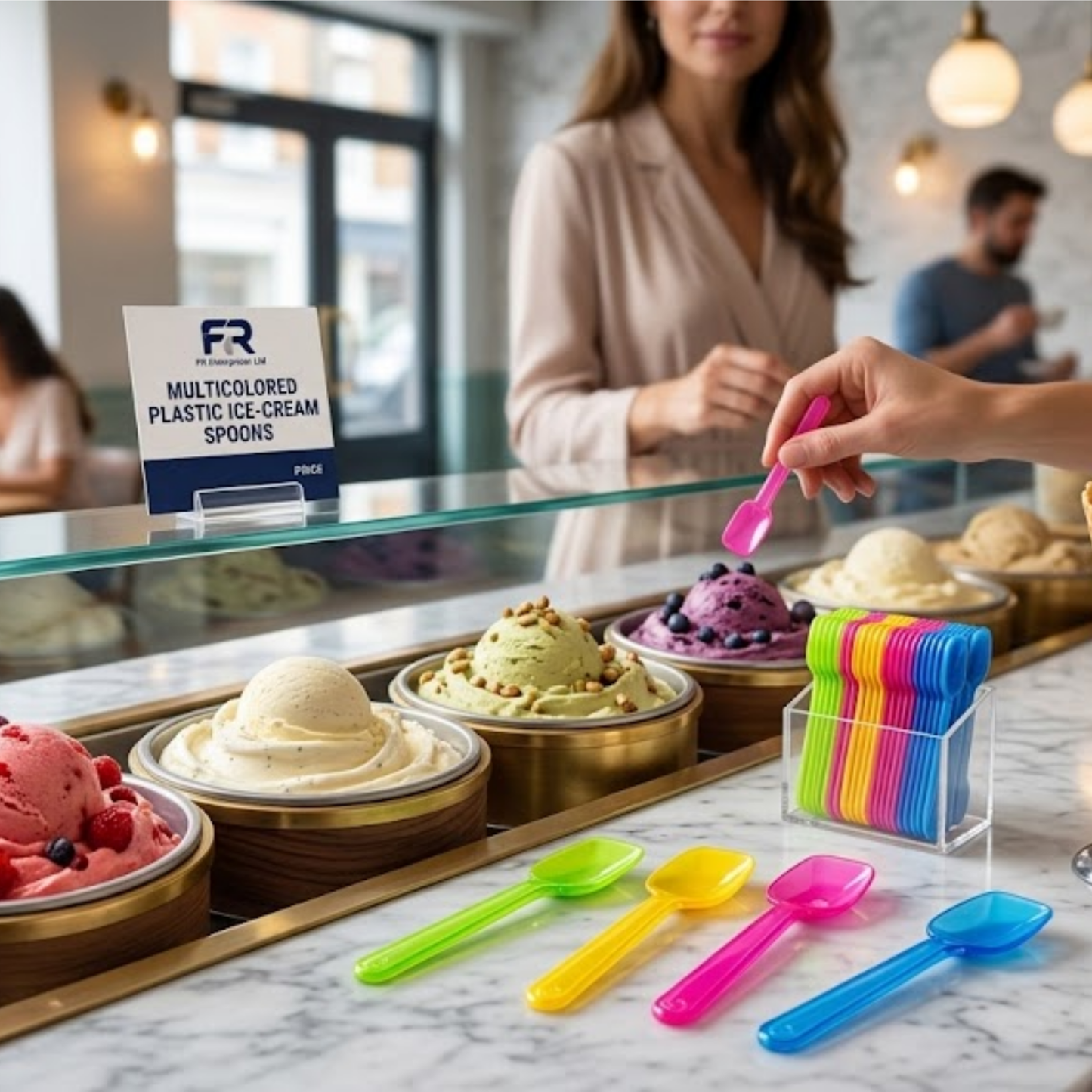 Premium Ice Cream Spoons | Heavy-Duty Disposable Cutlery