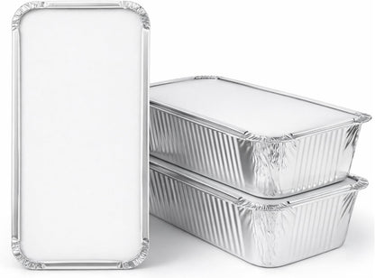 Heavy-Duty Aluminum Foil Containers with Lids No.6A