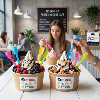 Premium Ice Cream Spoons | Heavy-Duty Disposable Cutlery