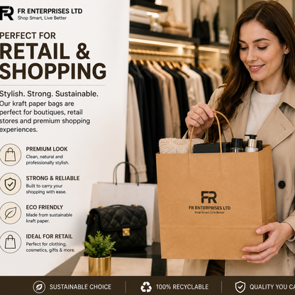 Eco-Friendly Brown Twisted Handle Paper Bags
