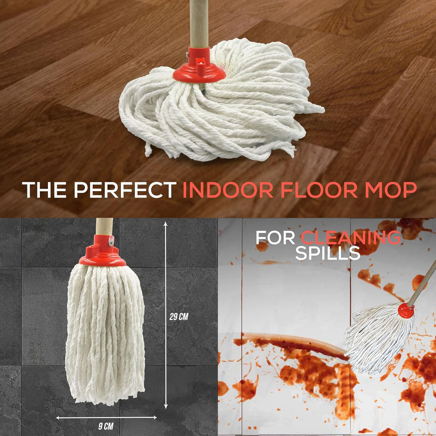 Wooden Mop Stick