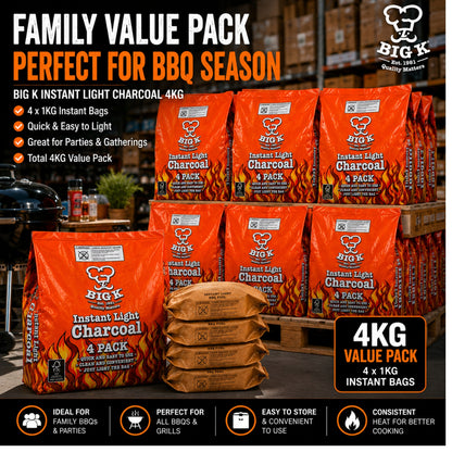Instant Light Lumpwood Charcoal: FSC® Certified Single to 4KG