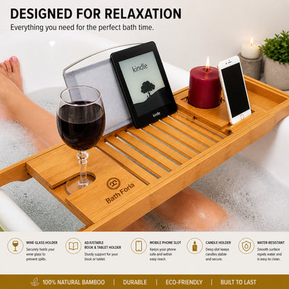 Premium Quality Wooden Bath Caddy