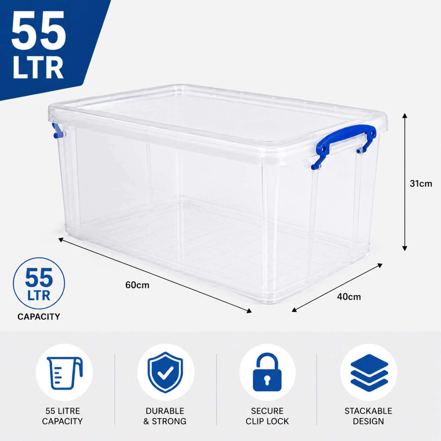 Clear Rectangle Storage Box