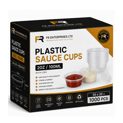 FR Heavy Duty Sauce Cups with Lids