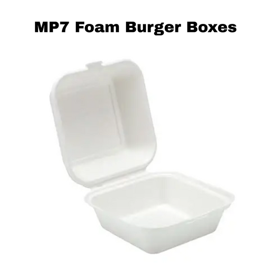 MP7 Foam Burger Box- Takeaway Containers