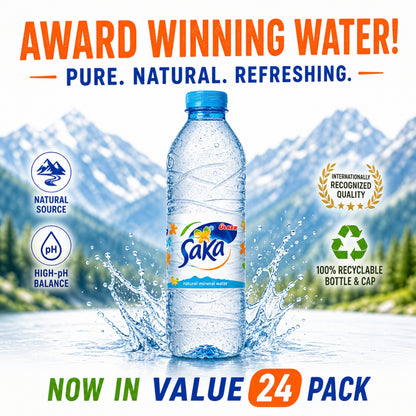 Saka Natural Mineral Water 500ml (Pack of 24)