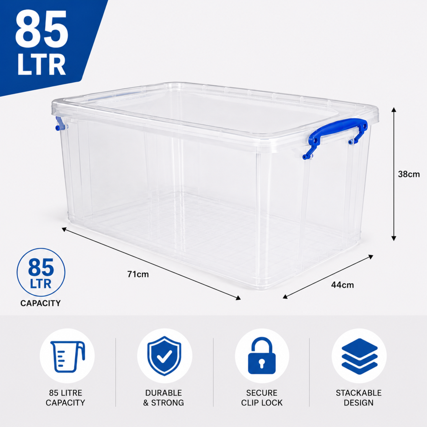 Clear Rectangle Storage Box