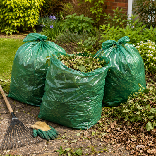 Ultra-Strong Heavy Duty Green Garden Sacks- 10X20