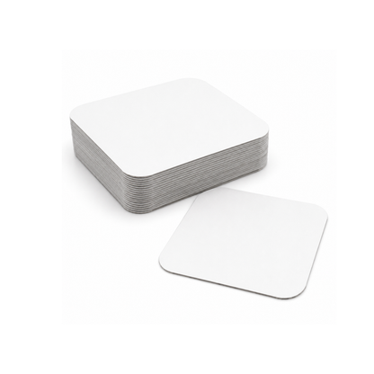 Heavy-Duty Aluminum Foil Containers with Lids- 9x9x2