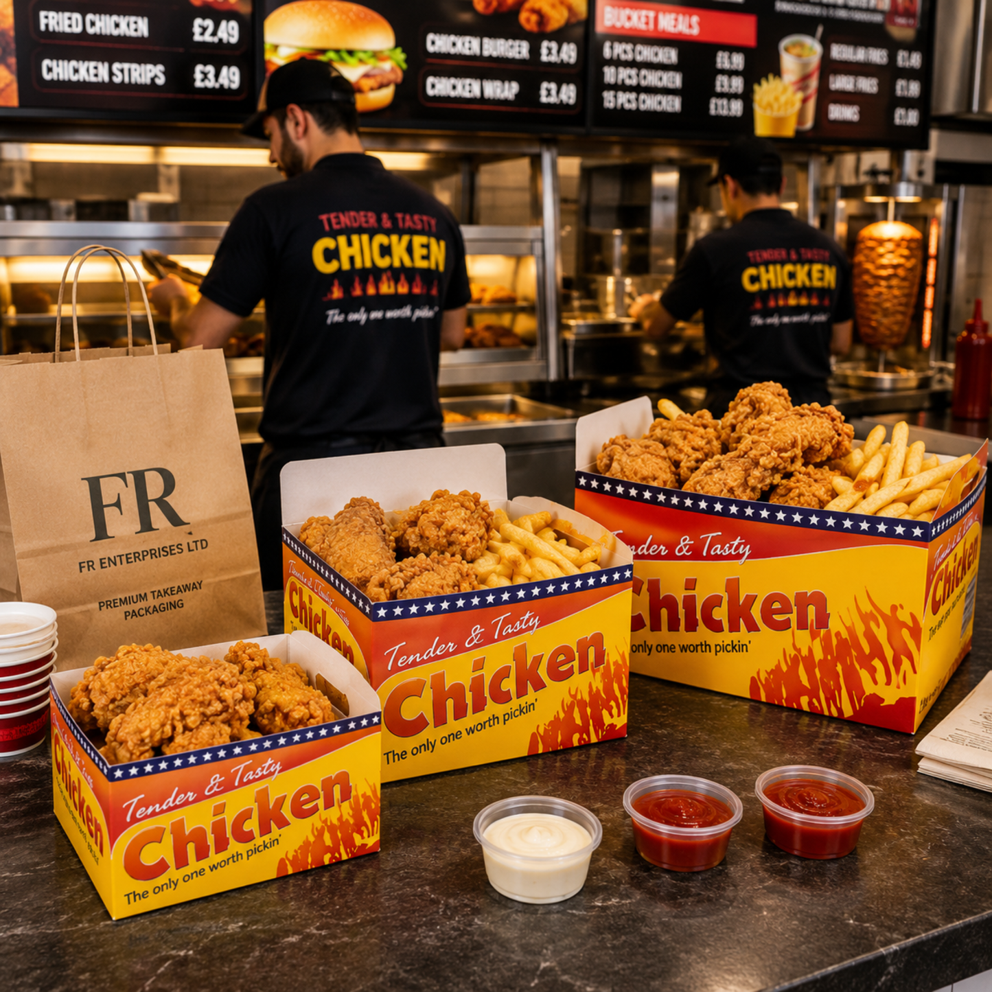 FC0 Chicken Bucket Leak-Resistant & Eco-Friendly