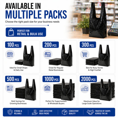 Small Heavy Duty Poly Carrier Bottle Bag-  8x13x18"