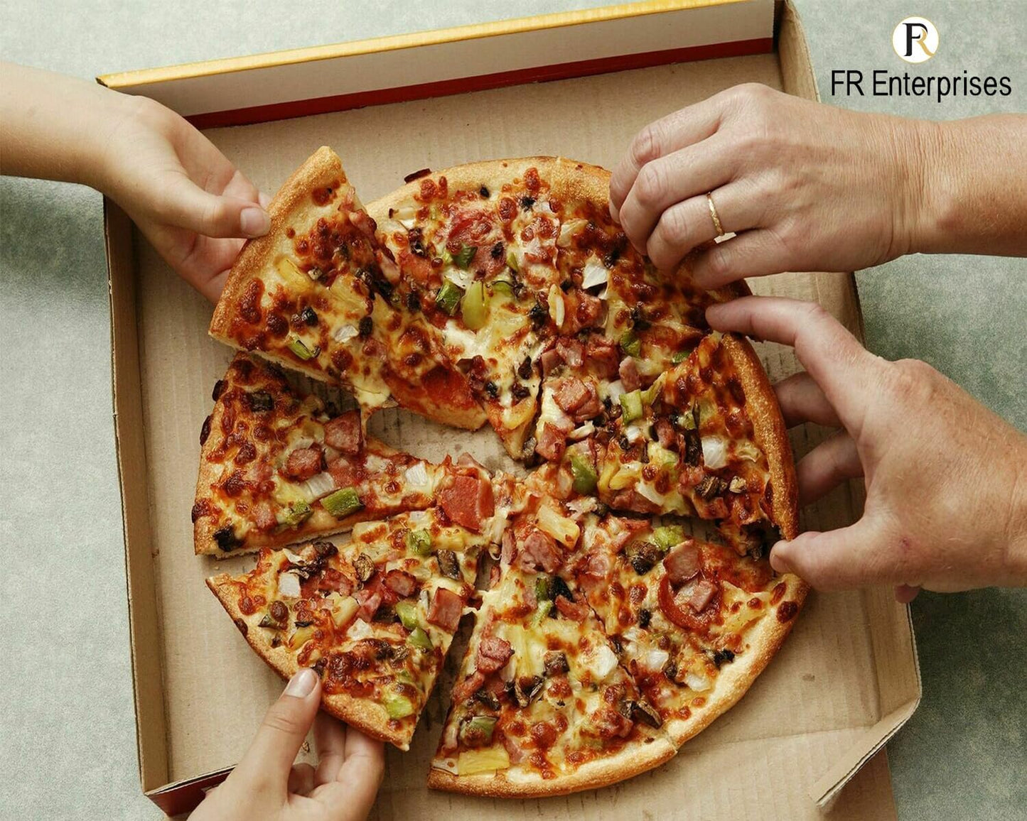 Eco-Friendly 7" Pizza Box Black Pizza Boxes