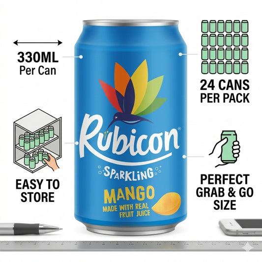 CAN Rubicon Mango Sparkling Cans 24x330ml