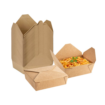 The Ultimate Eco-Friendly Brown Takeaway Box No. 2 | Sturdy & Leak-Proof