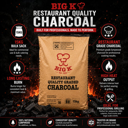 15kg Dura Restaurant Grade Lumpwood Charcoal