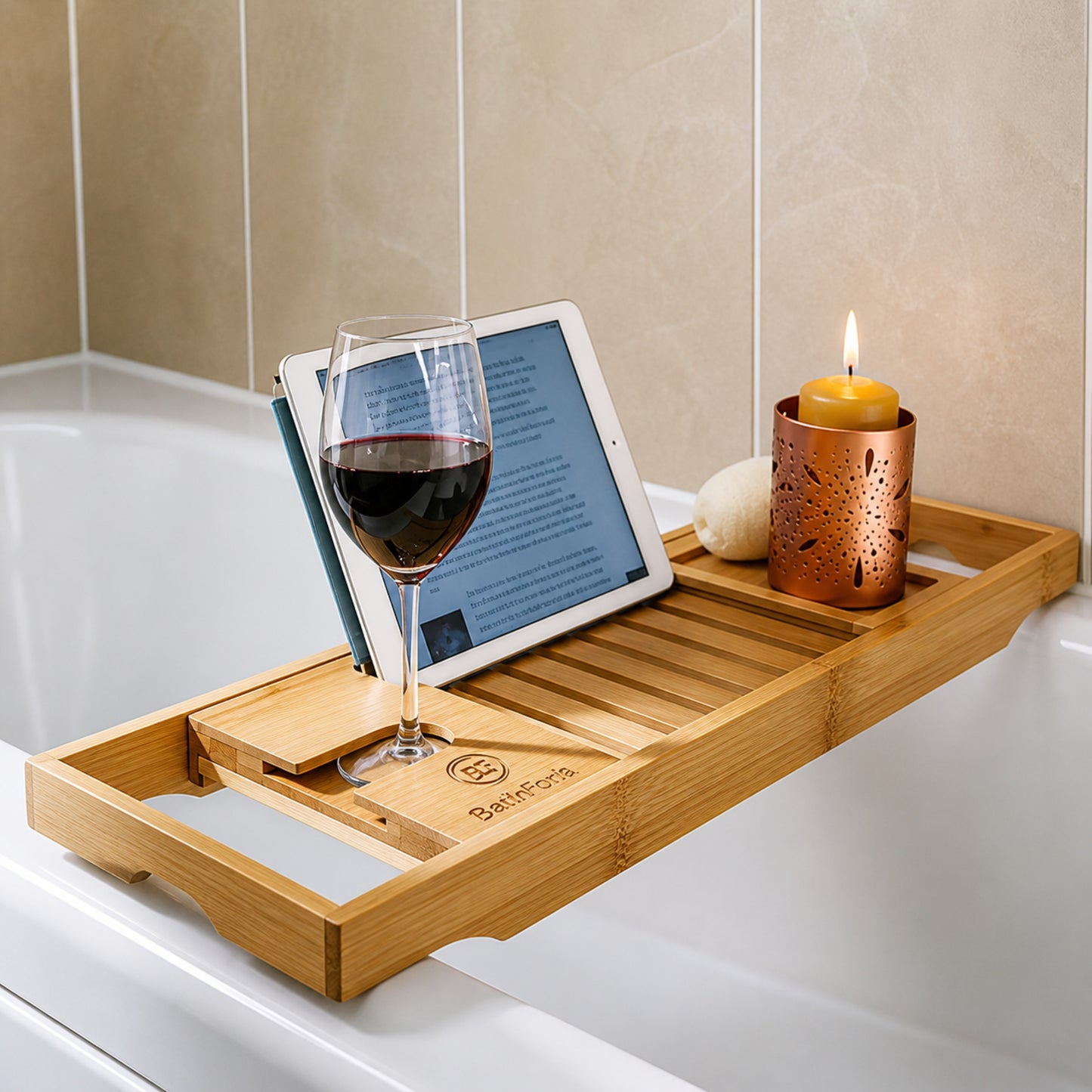 Premium Quality Wooden Bath Caddy