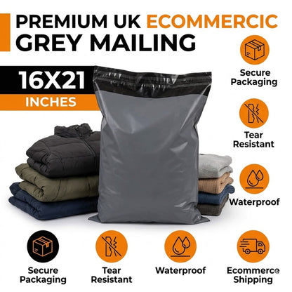 Grey Mailing Bags