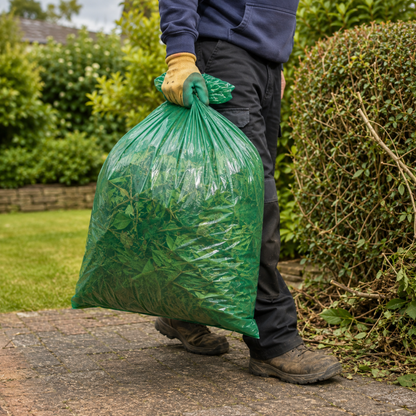 Ultra-Strong Heavy Duty Green Garden Sacks- 10X20