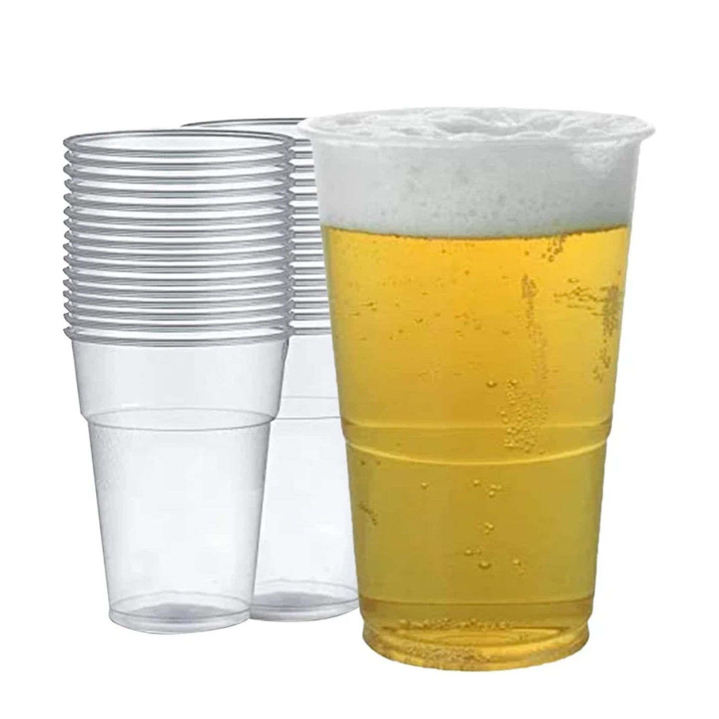 Clear Reusable Plastic Beer Cups