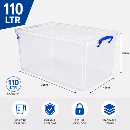 Clear Rectangle Storage Box
