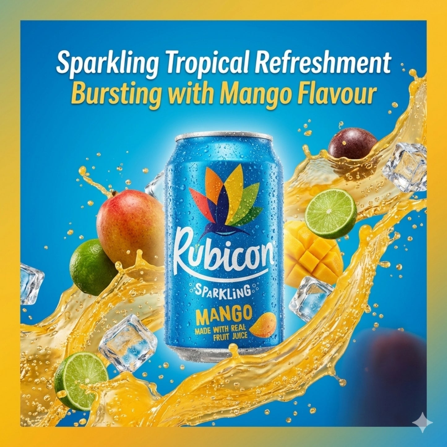 CAN Rubicon Mango Sparkling Cans 24x330ml