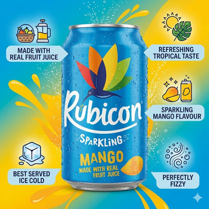 CAN Rubicon Mango Sparkling Cans 24x330ml