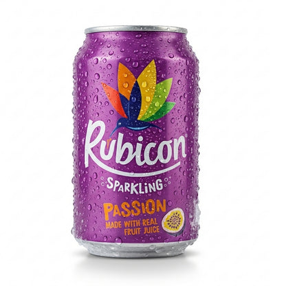 CAN Rubicon Passion Sparkling Fruit Juice- 24x330ML