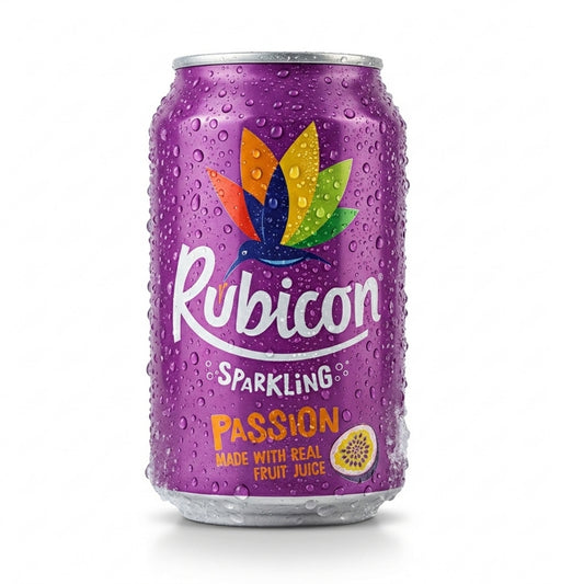 CAN Rubicon Passion Sparkling Fruit Juice- 24x330ML