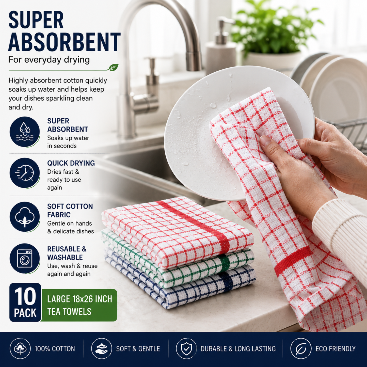 Tea Towel Large- 18X26